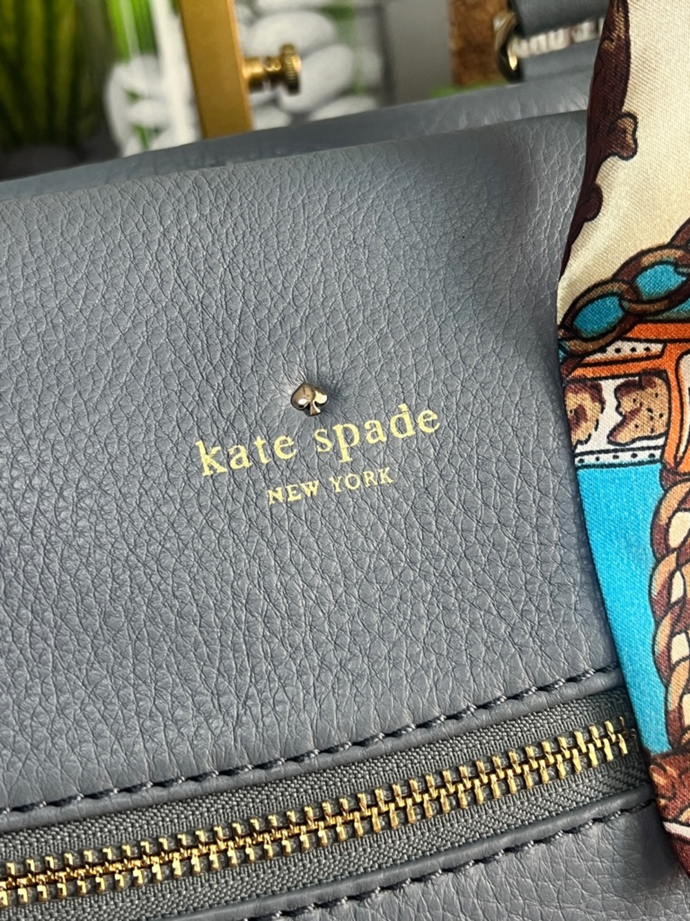 Kate Spade Large Cobble Hill Murphy Crossbody Satchel Bag in Gray Blue - Picture 3 of 13